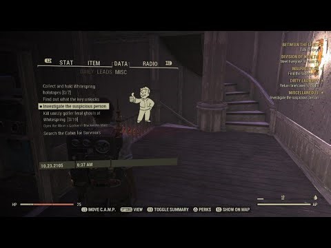 Fallout 76 Getting Camera & Visit by Legendary Super Mutant