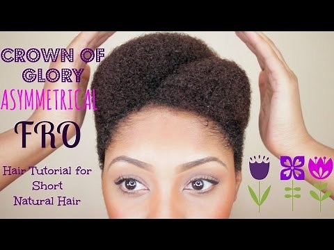 Asymmetrical Afro Tutorial for Short Natural Hair