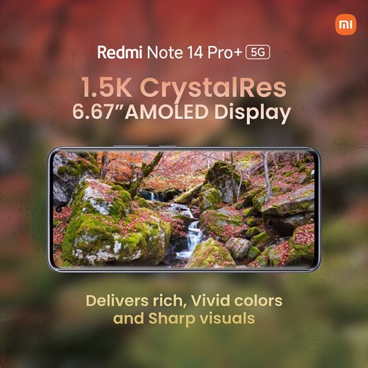 573 reactions · 18 shares | Immerse yourself in brilliance with the all-new Redmi Note 14 Pro+ 5G  Experience lifelike visuals on the 6.67” CrystalRes AMOLED Display, every detail shines with unmatched clarity and colour. For more: https://www.mi.com/lk/product/redmi-note-14-pro-plus-5g/ #RedmiNote #CrystalClearVision #XiaomiSriLanka #Redmi | Xiaomi Sri Lanka | Facebook