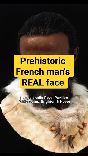 This is what a prehistoric man from France REALLY looked like #history #facereveal #humanity