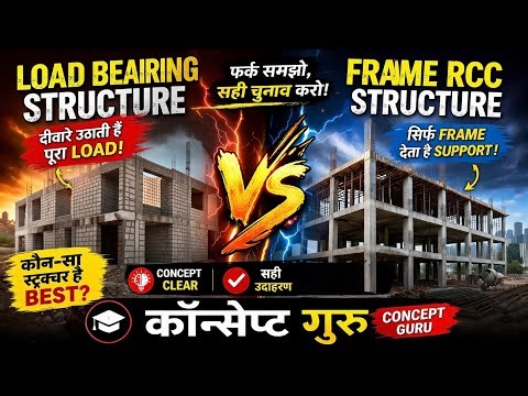 Load Bearing vs RCC Frame Structure, which one to choose|| expert advice from CONCEPT GURU