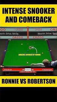 Intense Snooker Battle & Comeback – Ronnie vs Robertson | World Grand Prix 2021