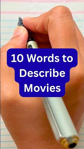 10 Words To Describe Movies #english #shorts #education