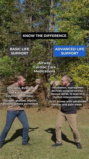 Basic Life Support vs. Advanced Life Support 📝