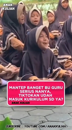ANAK SD SEKARANG UDAH HAPAL TIKTOKAN!? #anakkuliah #viral #reels #shorts #follow #like #fyp #tiktok