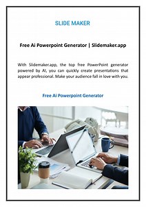 Free Ai Powerpoint Generator | Slidemaker.app - SlideServe