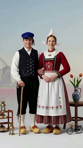 Breathtaking Dutch Couples in 4 Traditional Costumes You’ve Never Seen