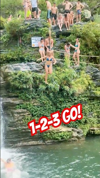 Dare to jump, Angel? #travel #waterfall