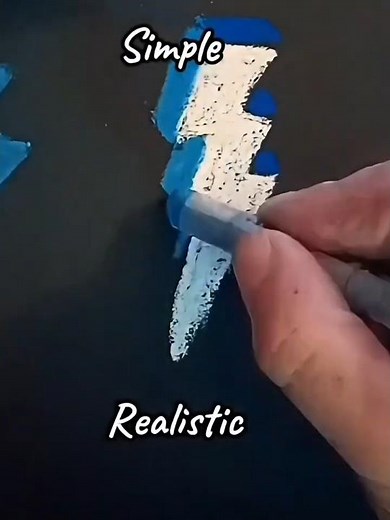 How to Draw LIGHTNING BOLT⚡️ #shorts #lightning #speedpainting