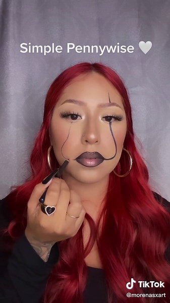 Easy Pennywise Halloween Makeup Tutorial