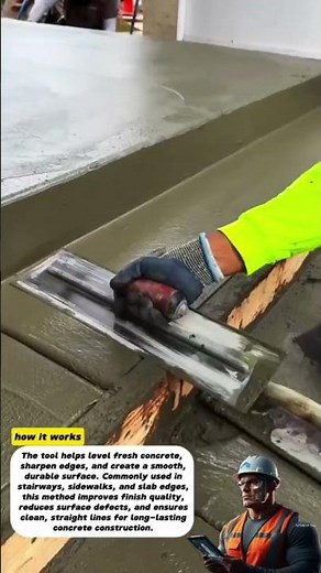 Perfect Concrete Step Finishing with a Professional Screed Tool
