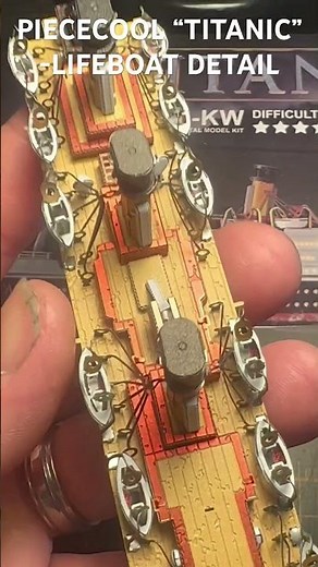 PIECECOOL “TITANIC” BUILD-LIFEBOATS #titanic #metalmodels #3dmodeling #modeling #piececool
