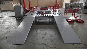Auto body frame machine frame rack car bench with lifting height 320-700mm. . #framestraightener #frameracks #carframemachine #collisionrepairequipment #autobodyrepairequipment #carbench #framemachine #chassisstraightener #straighteningbenches #autostraighteningbench #carbodymachine #pullingplatform #autostraighteningbench #carbodymachine #autobodyequipment #benchrack #automotiverepair | Autorepair Eqipment Lee
