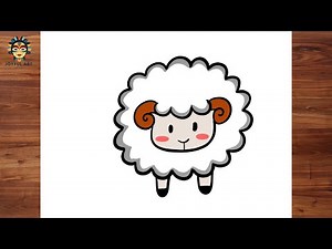 How To Draw Cartoon Sheep Step by Step for Beginners