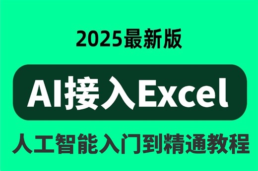 2025版B站最全【DeepSeek接入Excel】实战项目课程-deepseek接入excel教程详细步骤方法，AI excel教程从零开始！
