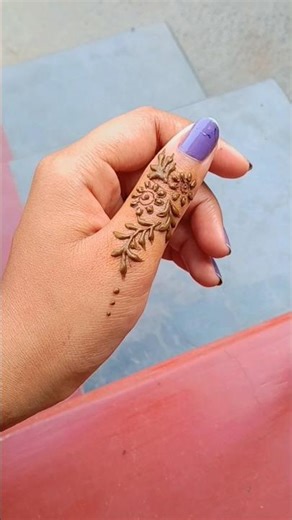 ✨Finger mehendi design 💞🌿 #mehndi #henna #simplemehendi #shorts