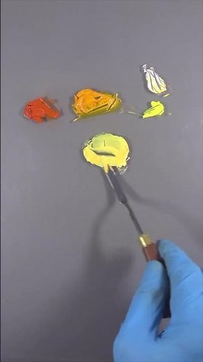 What colors do you use to paint Oranges? 🤔 Color Recipes for Oil and Acrylic Paint #shorts