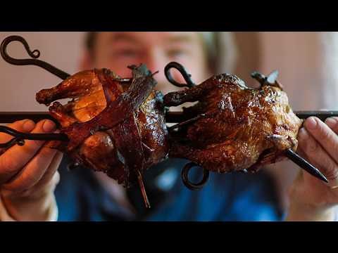 Primitive Cooking: Small Birds on an Open Fire