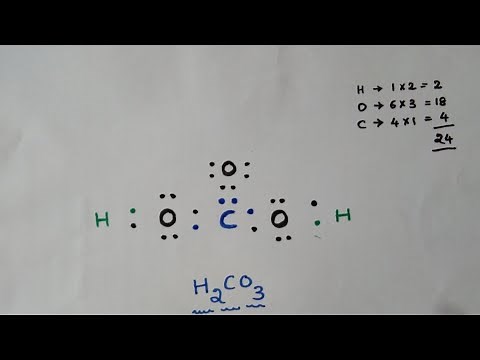 H2CO3 Lewis dot structure