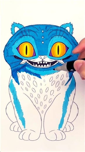 Colouring Derpy from K-pop Demon Hunters 💙💙💙#art #coloring #glitter #kpopdemonhunters #derpy