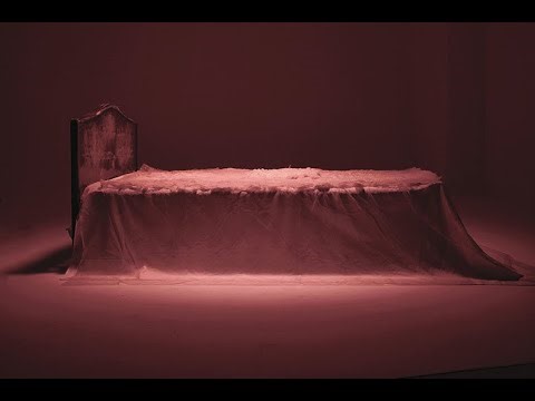 The elderly Fear of death Interactive projection INSTALLATION