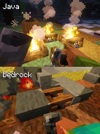 Minecraft Actions and Stuff Java vs Bedrock Part 82