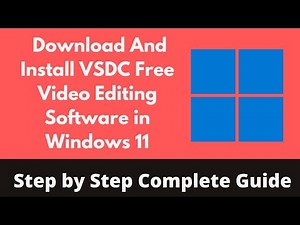 How to Download And Install VSDC Free Video Editing Software in Windows 11