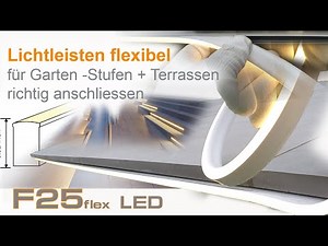 LED Lichtleiste außen planen Gartenbeleuchtung Ideen Led Streifen außen Treppebeleuchtung Led Stripe