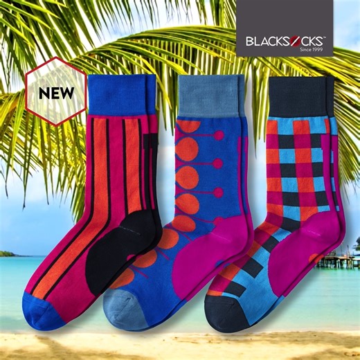  We have the perfect summer outfit for you! 拾 Whether stripes, checks, or dots, bring that summer feeling home. Visit the Funky Socks shop and check out the new collection now! https://bit.ly/3bUzSCr | BLACKSOCKS | Facebook