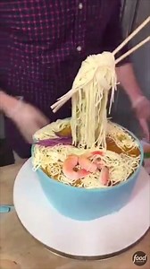 Baked By Dan's Ramen Cake defies gravity! 🍜 | Food Network