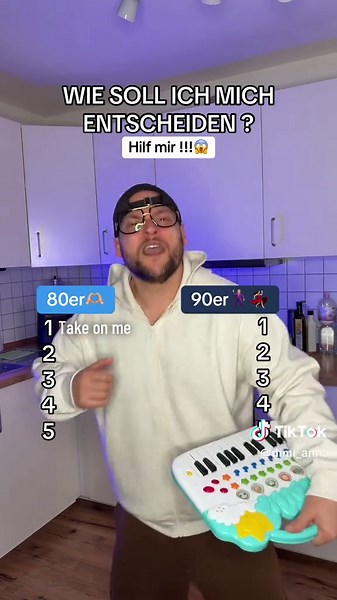 Entscheidungen zwischen 80ern und 90ern Musik