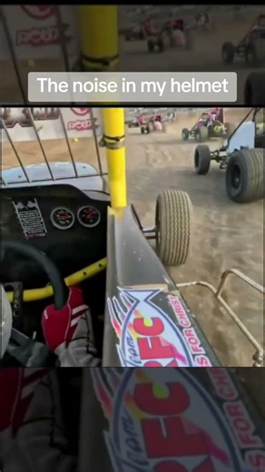 The noise in my helmet #derekcraneracing #foryoupage #fyp #racing #sprintcar