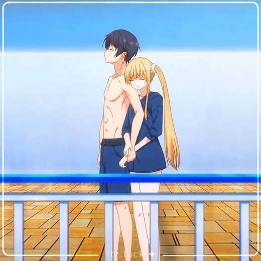 Amane Couldn’t Take His Eyes Off Her 😳💖 | The Angel Next Door Spoils Me Rotten S2 #anime #shorts