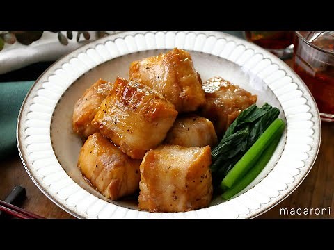 【肉巻き厚揚げの角煮風】厚揚げを豚バラに包んでかさ増し！食べ応え抜群♪ご飯がすすむ｜macaroni（マカロニ）