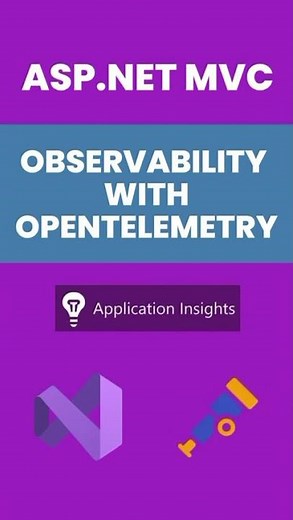 Full Observability in ASP.NET MVC using OpenTelemetry + Azure Monitor! #dotnet #shorts