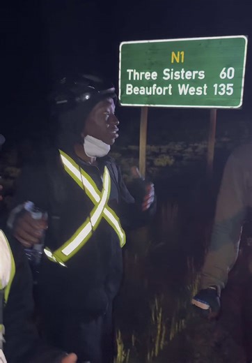 125km done for the day ,they have officially completed 1174km from Burgersfort to end point ✊🏾 #GautaBMX #karrination #djkarri