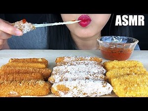 ASMR CHEESY MOZZARELLA STICKS MUKBANG (Crunchy Eating Sounds) | ASMR EATING NO TALKING | ASMR Phan