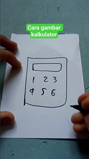 tutorial cara gambar kalkulator #tutorial #fyp #viral