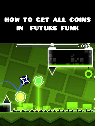 Future Funk all 3 coins tutorial #gd #geometrydash #fyp #harddemon #tutorial #viral