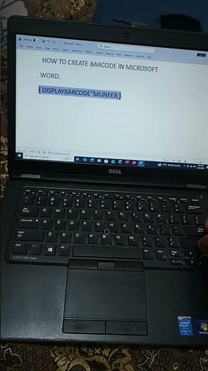 How to create bar code in MS Word