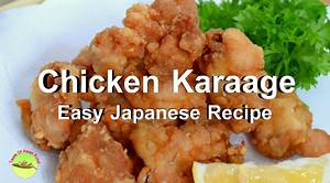Chicken karaage- Japanese fried chicken (Video) Chicken karaage is the Japanese version of fried chicken that is insanely delicious- light, crisp, full of flavor and moist. Recipe: http://tasteasianfood.com/chicken-karaage/ It has a universal flavor which is not too exotic, yet is very different from fried chicken in the US, China, and Indonesia. It is great as a main dish, or as an appetizer with drinks, as an item in the bento box, perfect for takeaway sets or picnics. It is usually served wit