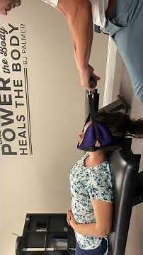 Decompressing your spine with the Y Strap! #asmr #chiropractic #chiropractor #adjustment