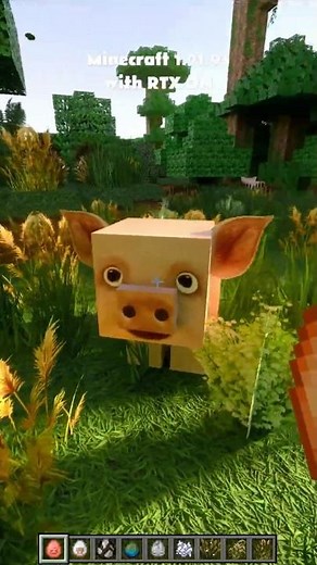 Minecraft 1.21.93 with RTX ON / Download realistic texture pack from www.realsourcepack.com