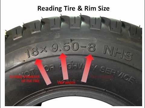 Lawnmower tires - How to read the numbers on the sidewall of a lawn mower tires