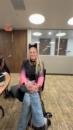 I may have been startled more than once when peering around the room today 😅 awesome costumes from everyone!! | Tressa Dugas