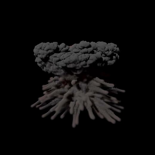 Maya Fluid - Explosion 1