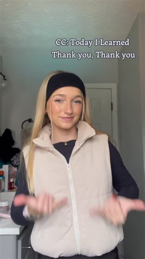 Asl for teens on Instagram: "Thank you in ASL (Not a Teacher) #signlanguage #learning #signoftheday"