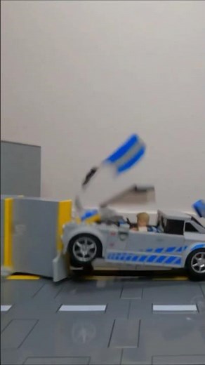 LEGO Crash Test ⚠️ Pole Crash 💥 Nissan Skyline GT-R R34 (76917) Speed Champions