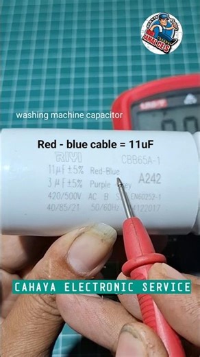 Check the washing machine capacitor#howtocheck #capasitor #washingmachine
