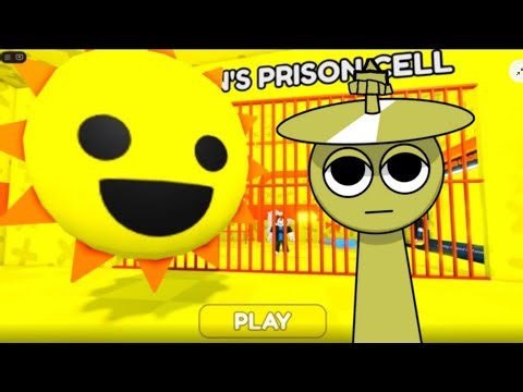 Silver Sprunki in Mr Sun Sprunki Prison Run Full Gameplay #roblox